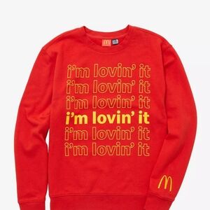 Boxlunch McDonald's Bold Red Crewneck Sweater Medium